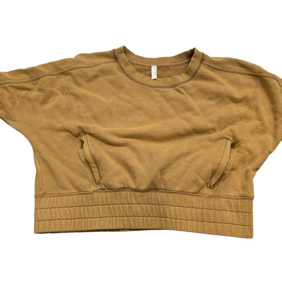 Ladies Free People Movement June Bug Sweatshirt Size Medium Whispering Forest - Picture 3 of 14